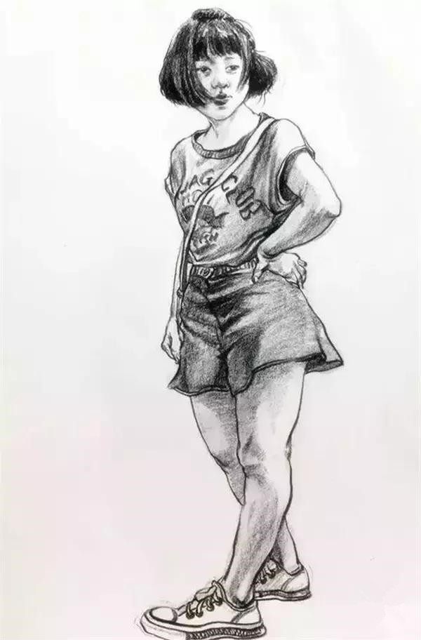 速写人物临摹图五官