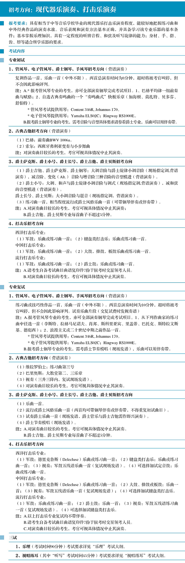上海音乐学院2019年招生简章 上海音乐学院2019年招生简章