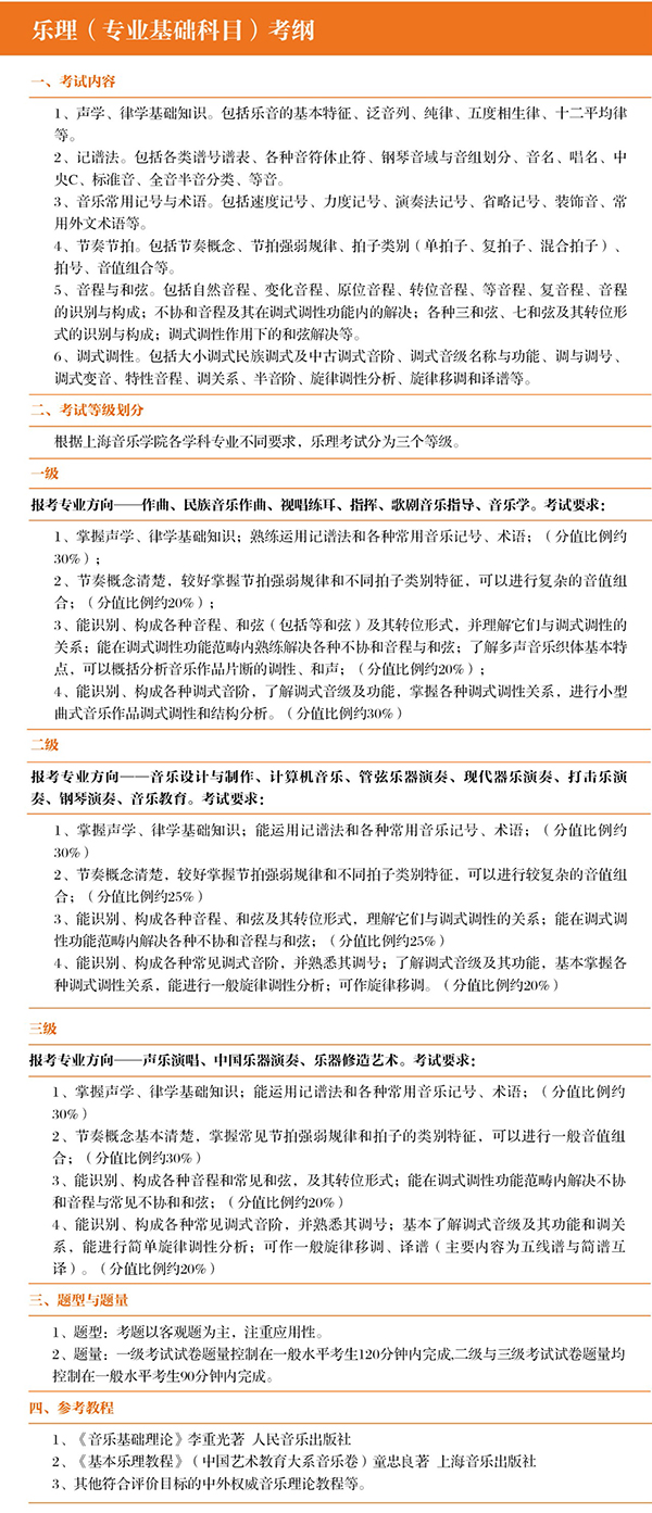 上海音乐学院2019年招生简章 上海音乐学院2019年招生简章