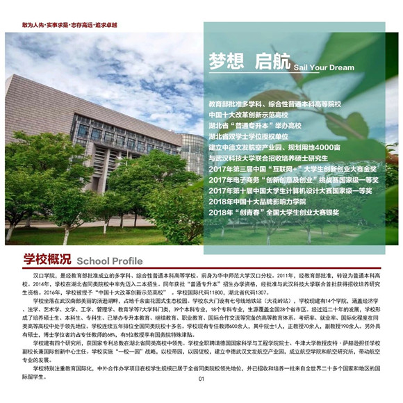 汉口学院2019年艺术类报考指南