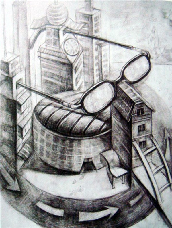 设计素描的构图技巧与光感体现,赶紧学起来